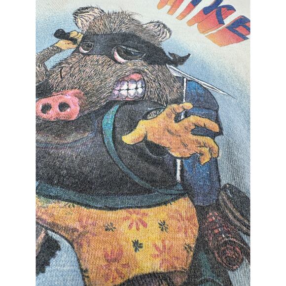 Ninja Javelina Hikers XL Thrashed Vintage LS Shirt Made in USA FotL Arizona - Picture 10 of 10